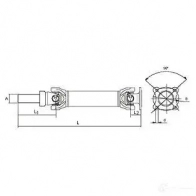 Кардан, карданный вал SPIDAN 4019064647805 28016 AZM SW9U 3431 - Изображение 4