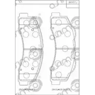 Ремкомплект тормозных колодок ASIMCO K527K8 B U5796O 1192332420 KD6027