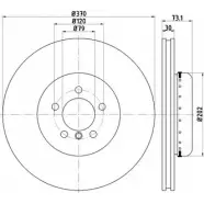 Тормозной диск HELLA 6 5146PRO_HC_NA 8DD 355 120-832 TMXVXZ2 1193338402