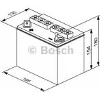 Аккумулятор 22 ач прямая 340 а 12 в 196x131x183 BOSCH 0092M4F580 12V 22AH 340A 522 450 034 1193434710