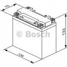 Аккумулятор 4 ач обратная 240 а 12 в 134x75x133 BOSCH XS2BOKI LB12AL-A2 Q LION 1193469281 0986122639