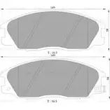 Тормозные колодки, дисковые, комплект Bosch 1193485467 7 739-D864 BP5099 0 986 505 099