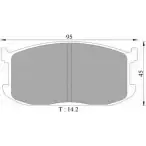 Тормозные колодки, дисковые, комплект Bosch 1193485510 711 2-D188 BP5327 0 986 505 327