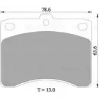 Тормозные колодки, дисковые, комплект Bosch 0 986 505 358 DB435 BP 5358 1193485558