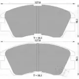 Тормозные колодки, дисковые, комплект Bosch D349-7249;7241-D349 Mitsubishi Pajero 2 (V3, V2, V4) Внедорожник 2.6 4WD 103 л.с. 1991 – 1997 0 986 505 360 B P5360