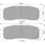 Тормозные колодки, дисковые, комплект Bosch 1193485602 BP 5397 0 986 505 397 D383-7272