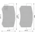 Тормозные колодки, дисковые, комплект Bosch 0 986 505 694 BP5694 Suzuki Swift (MZ, EZ) 2 2004 – 2010 7418-D5 37