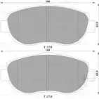 Тормозные колодки, дисковые, комплект Bosch 0 986 505 730 7495-D 619 Lexus SC (Z40) 2 2001 – 2010 BP5730