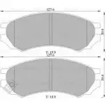 Тормозные колодки, дисковые, комплект Bosch Nissan Primera (P10) 1 Хэтчбек 2.0 D 75 л.с. 1991 – 1996 0 986 505 787 DB1214 BP57 87