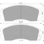 Тормозные колодки, дисковые, комплект Bosch Subaru Legacy (BG) 2 Универсал 2.2 i 4WD (BG7) 136 л.с. 1994 – 1998 BP5796 0 986 505 796 7 350-D470