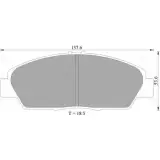 Тормозные колодки, дисковые, комплект Bosch Honda Prelude 74 48-D568 0 986 505 960 BP5960