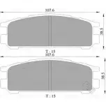 Тормозные колодки, дисковые, комплект Bosch Subaru Impreza (GFC) 1 Купе 2.0 WRx / WRx STI AWD 280 л.с. 1998 – 2000 BP5996 7351 -D471 0 986 505 996