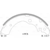 Тормозные колодки, комплект Bosch 0 986 AB0 003 Honda Accord 6 (CK, CG, CH) Седан 2.3 137 л.с. 1997 – 2000 B1764 ACB S1764