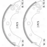 Тормозные колодки, комплект Bosch 0 986 AB0 047 B1697 Nissan Sunny (N16) 4 Седан 1.3 87 л.с. 1997 – 2000 ACBS1 697