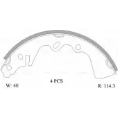 Тормозные колодки, комплект Bosch B13 48 BSH0123 1193486604 0 986 AB0 123