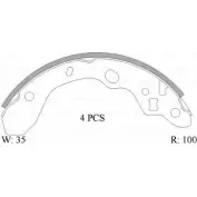 Тормозные колодки, комплект Bosch ACB S1771 B1771 Mazda 323 (BJ) 6 1998 – 2004 0 986 AB0 919