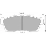 Тормозные колодки, дисковые, комплект Bosch Suzuki Ignis (HT, FH) 1 Внедорожник 1.5 (HV81. RG415) 113 л.с. 2003 – 2005 0 986 AB1 010 D1225 BP101 0