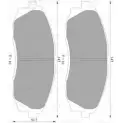 Тормозные колодки, дисковые, комплект Bosch 0 986 AB1 046 BP1046-HD BP10 46 Hyundai H1 Starex (A1) 1 Фургон 2.5 TD 99 л.с. 2000 – 2006