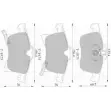 Тормозные колодки, дисковые, комплект Bosch DB1808 BP420 Opel Corsa (C) 3 Хэтчбек 1.7 CDTI (F08. F68) 100 л.с. 2003 – 2009 0 986 AB1 117