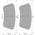 Тормозные колодки, дисковые, комплект Bosch B P1135 P1GTR4 1193487017 0 986 AB1 135