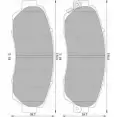 Тормозные колодки, дисковые, комплект Bosch BP1 376 DB1843/DB1720 Honda CR-V 3 (RE) Кроссовер 2.4 4WD (RE4) 168 л.с. 2006 – 2025 0 986 AB1 376