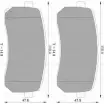 Тормозные колодки, дисковые, комплект Bosch DB1957 Hyundai H1 Starex (TQ) 2 Автобус 2.5 CRDi 110 л.с. 2010 – 2025 BP 1383 0 986 AB1 383