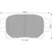 Тормозные колодки, дисковые, комплект Bosch 0 986 AB1 408 Toyota Harrier (XU10) 1 Минивэн 3.0 4WD (MCU15) 223 л.с. 1998 – 2003 7 833-D930 BP1408