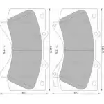 Тормозные колодки, дисковые, комплект Bosch BP1493 8419-D 1303 Lexus LX (J200) 3 2007 – 2020 0 986 AB1 493