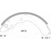 Тормозные колодки, комплект Bosch 1193487613 WXX3AH 0 986 AB1 508 BSH 1508