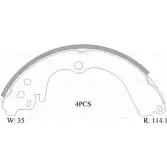 Тормозные колодки, комплект Bosch Subaru Legacy (BG) 2 Универсал 2.2 i 4WD (BG7) 136 л.с. 1994 – 1998 0 986 AB1 518 ACB S1730 B1730