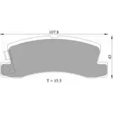 Тормозные колодки, дисковые, комплект Bosch BP201 0 Toyota Corolla (E110) 8 Универсал 1.8 4WD 125 л.с. 1997 – 2001 0 986 AB2 010 DB1147