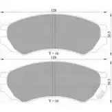 Тормозные колодки, дисковые, комплект Bosch 0 986 AB2 017 Nissan Primera (P10) 1 Хэтчбек 2.0 D 75 л.с. 1991 – 1996 7386- D507 BP2017