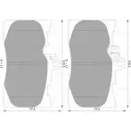 Тормозные колодки, дисковые, комплект Bosch 0 986 AB2 297 BP2297 822 4-D1118 1193488502