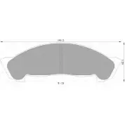Тормозные колодки, дисковые, комплект Bosch BUTY1 BP23 49 0 986 AB2 349 1193488608