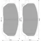 Тормозные колодки, дисковые, комплект Bosch 7761 -D884 Toyota Highlander (U20) 1 Кроссовер 3.3 4WD (MCU28) 233 л.с. 2003 – 2007 BP2384 0 986 AB2 384