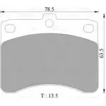 Тормозные колодки, дисковые, комплект Bosch 2 0780 1193488813 0 986 AB2 435 BP2435