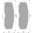 Тормозные колодки, дисковые, комплект Bosch B P2496 0 986 AB2 496 1193488916 JO4PV6