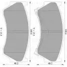 Тормозные колодки, дисковые, комплект Bosch BP2612 0 986 AB2 612 8249-D113 8 Nissan Cube (Z10) 1 1998 – 2002