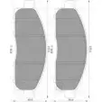 Тормозные колодки, дисковые, комплект Bosch 0 986 AB3 509 ZJ8DF BP350 9 1193489635