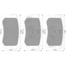 Тормозные колодки, дисковые, комплект Bosch 0 986 AB3 525 1193489662 D1086-7418 BP3 525