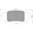 Тормозные колодки, дисковые, комплект Bosch BP3531 D1391 - 8500 1193489680 0 986 AB3 531