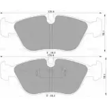 Тормозные колодки, дисковые, комплект Bosch BP444 1 D618-7494 Volvo V70 1 (875, 876) Универсал 2.3 AWD 265 л.с. 1998 – 2000 0 986 AB4 441