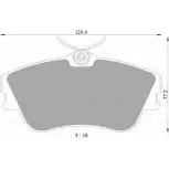 Тормозные колодки, дисковые, комплект Bosch DB1349 Volkswagen Transporter (T4) 4 Автобус 2.4 D Syncro 78 л.с. 1992 – 1998 0 986 AB4 462 BP446 2
