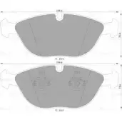 Тормозные колодки, дисковые, комплект Bosch 0 986 AB4 555 B P4555 DB1408 Mercedes E-Class (S211) 3 Универсал 3.5 4 matic 279 л.с. 2004 – 2006