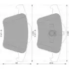 Тормозные колодки, дисковые, комплект Bosch BP 4578 Volvo XC90 DB1659 0 986 AB4 578