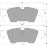 Тормозные колодки, дисковые, комплект Bosch Mercedes CLS (C218) 2 Купе 3.0 CLS 400 4 matic (2167) 333 л.с. 2014 – 2024 0 986 AB4 980 DB1657 BP498 0