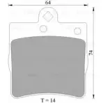 Тормозные колодки, дисковые, комплект Bosch B P4990 D779-7647 0 986 AB4 990 Chrysler Crossfire