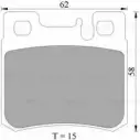 Тормозные колодки, дисковые, комплект Bosch B P4994 0 986 AB4 994 Mercedes C-Class (S202) 1 Универсал 2.3 C 230 T Kompressor (2085) 193 л.с. 1997 – 2000 D495-7374