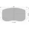 Тормозные колодки, дисковые, комплект Bosch 1193491047 BP900 1 DB241 0 986 AB9 001
