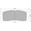 Тормозные колодки, дисковые, комплект Bosch 1193491125 DB1115 0 986 AB9 025 BP 9025